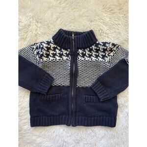 Skyr toddler boy sz. 12 mo. 1/4 zip heavy cotton ski style sweater. Cute